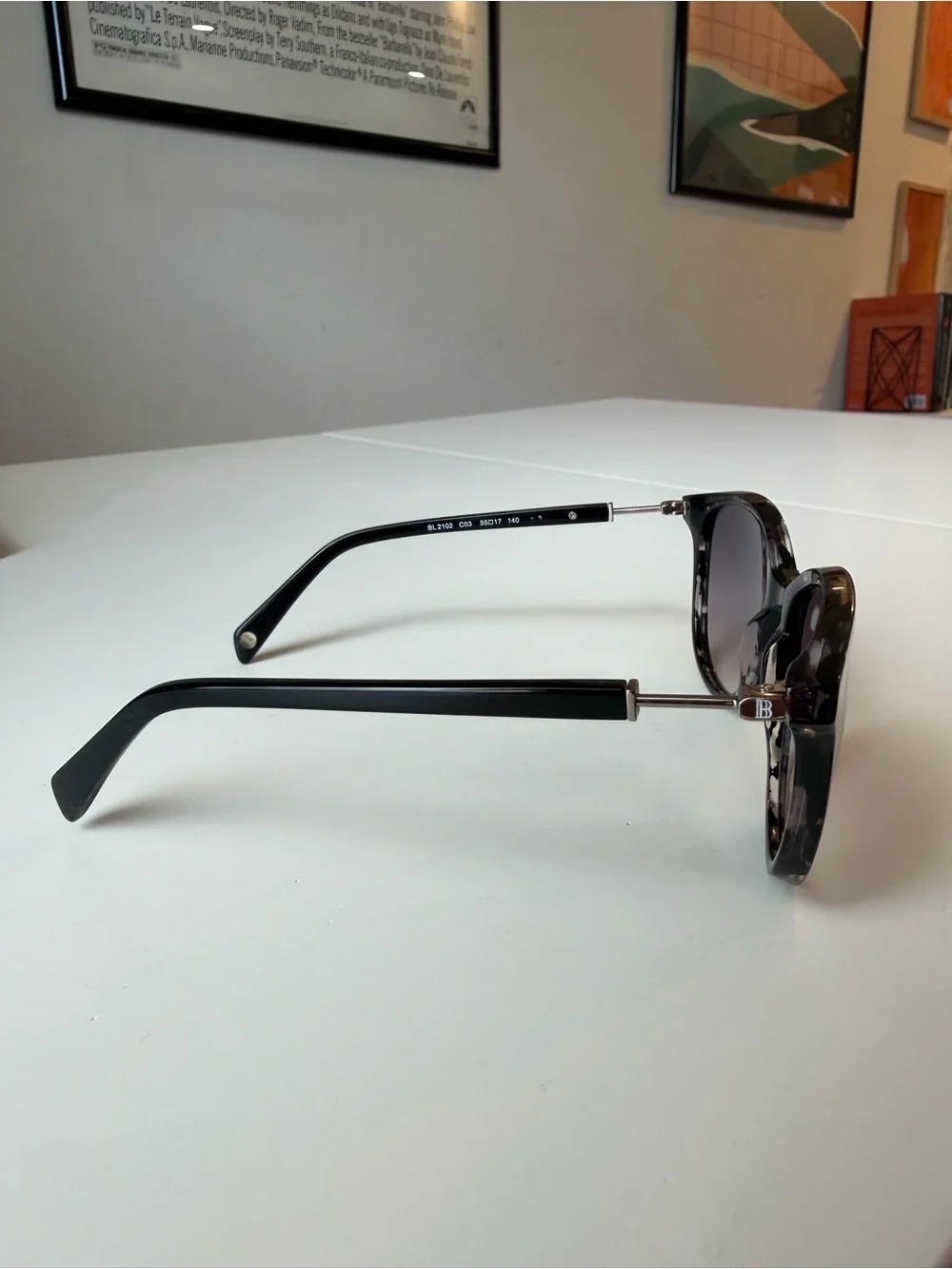 Balmain Black Tortoiseshell Sunglasses BL2102